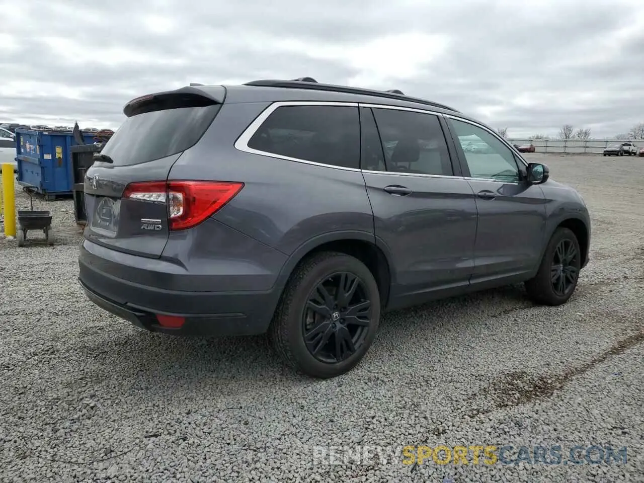 3 Photograph of a damaged car 5FNYF6H28NB056190 HONDA PILOT 2022