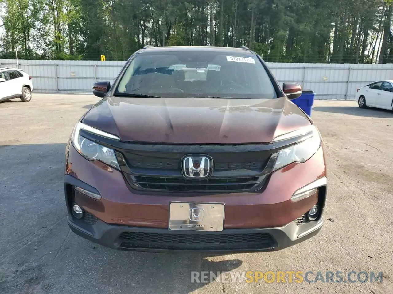 5 Photograph of a damaged car 5FNYF6H28NB074950 HONDA PILOT 2022