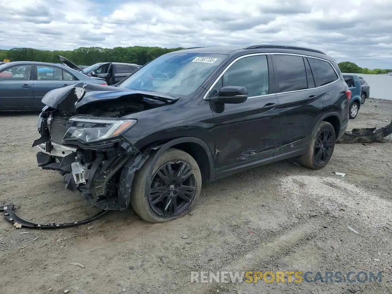 1 Photograph of a damaged car 5FNYF6H28NB075113 HONDA PILOT 2022