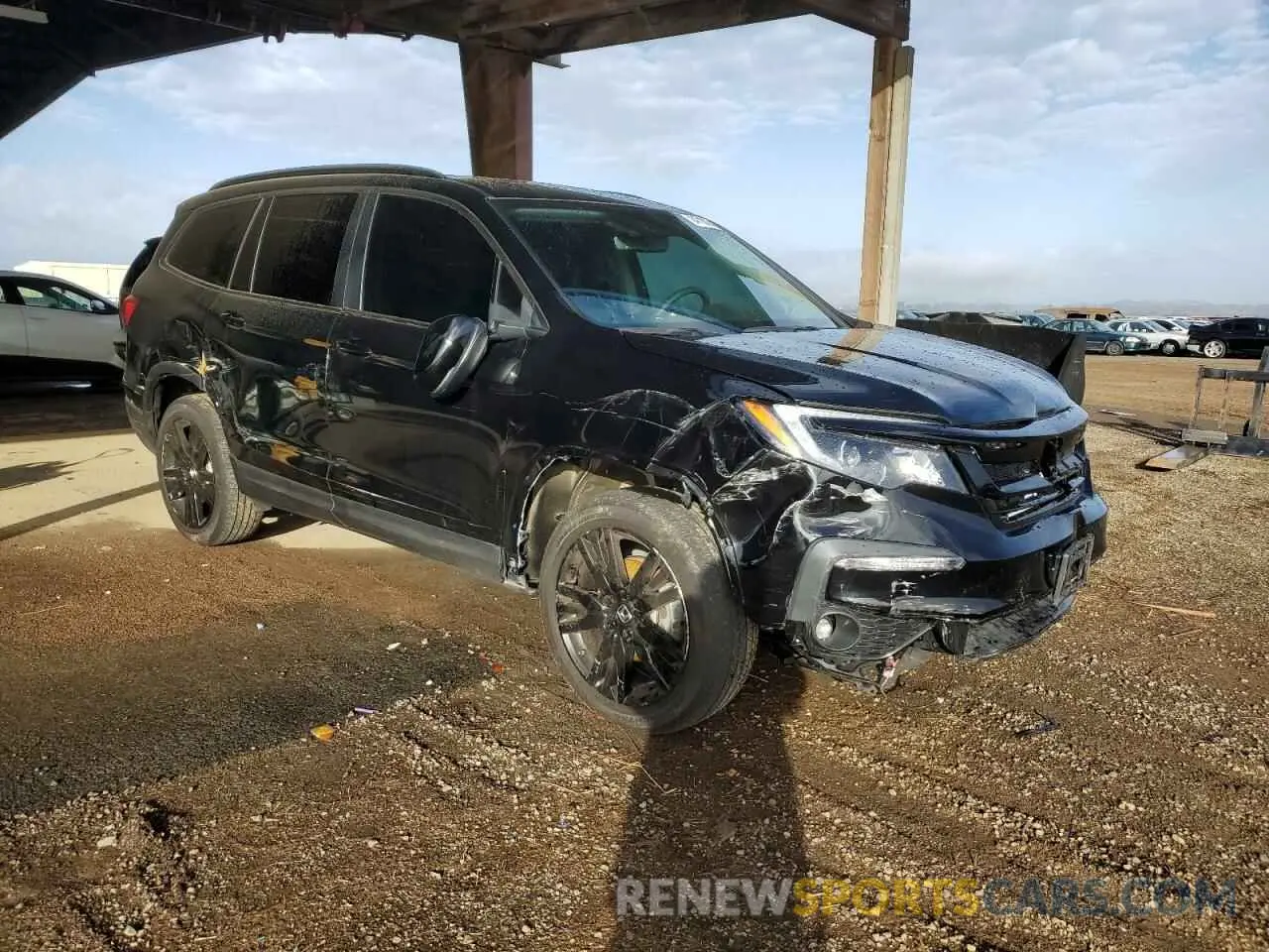 4 Photograph of a damaged car 5FNYF6H29NB097945 HONDA PILOT 2022