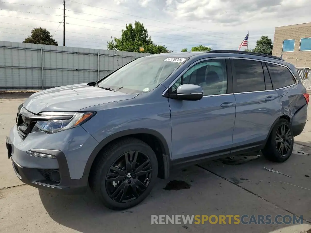 1 Photograph of a damaged car 5FNYF6H2XNB055610 HONDA PILOT 2022