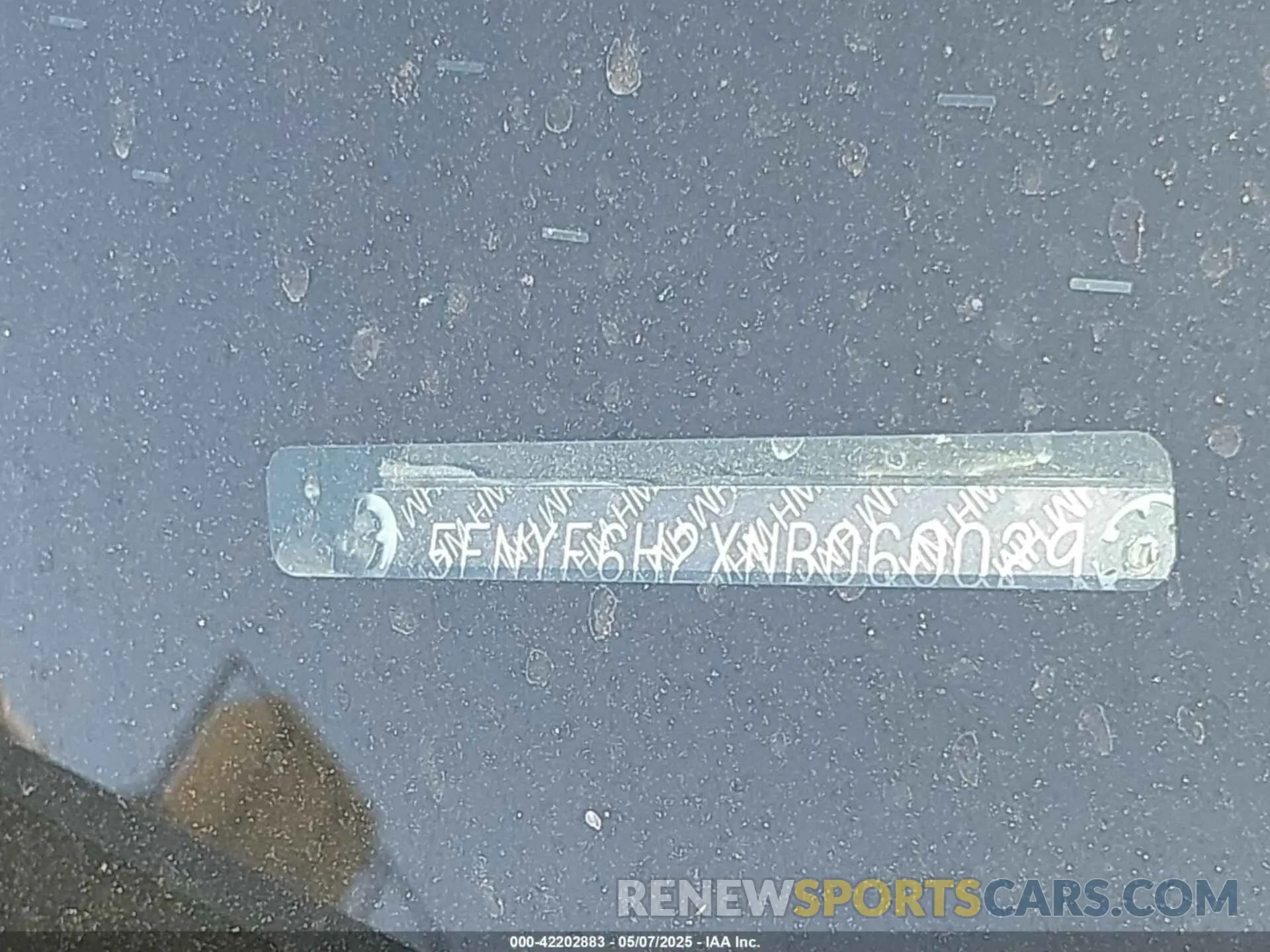 9 Photograph of a damaged car 5FNYF6H2XNB060029 HONDA PILOT 2022