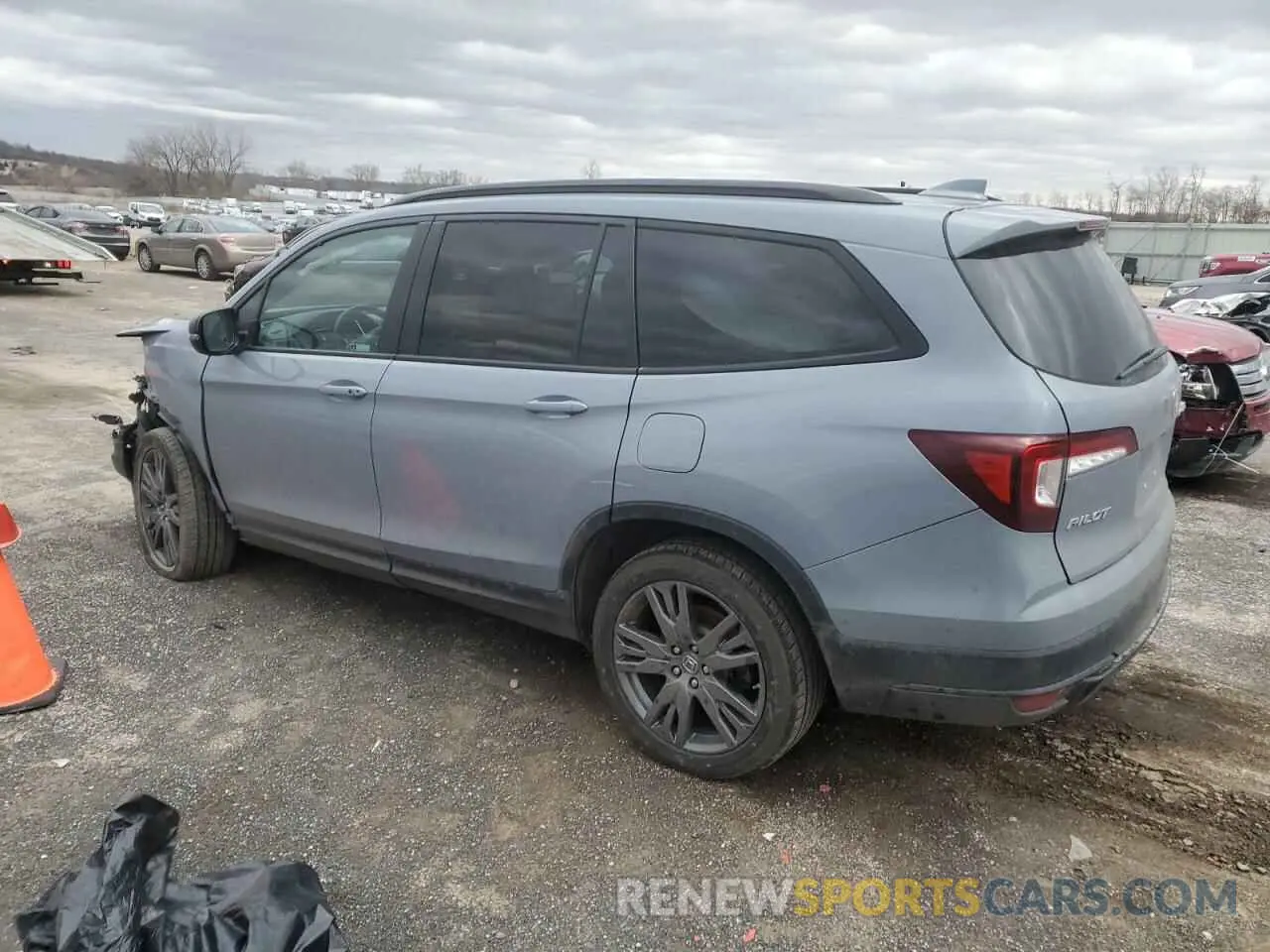 2 Photograph of a damaged car 5FNYF6H33NB046269 HONDA PILOT 2022