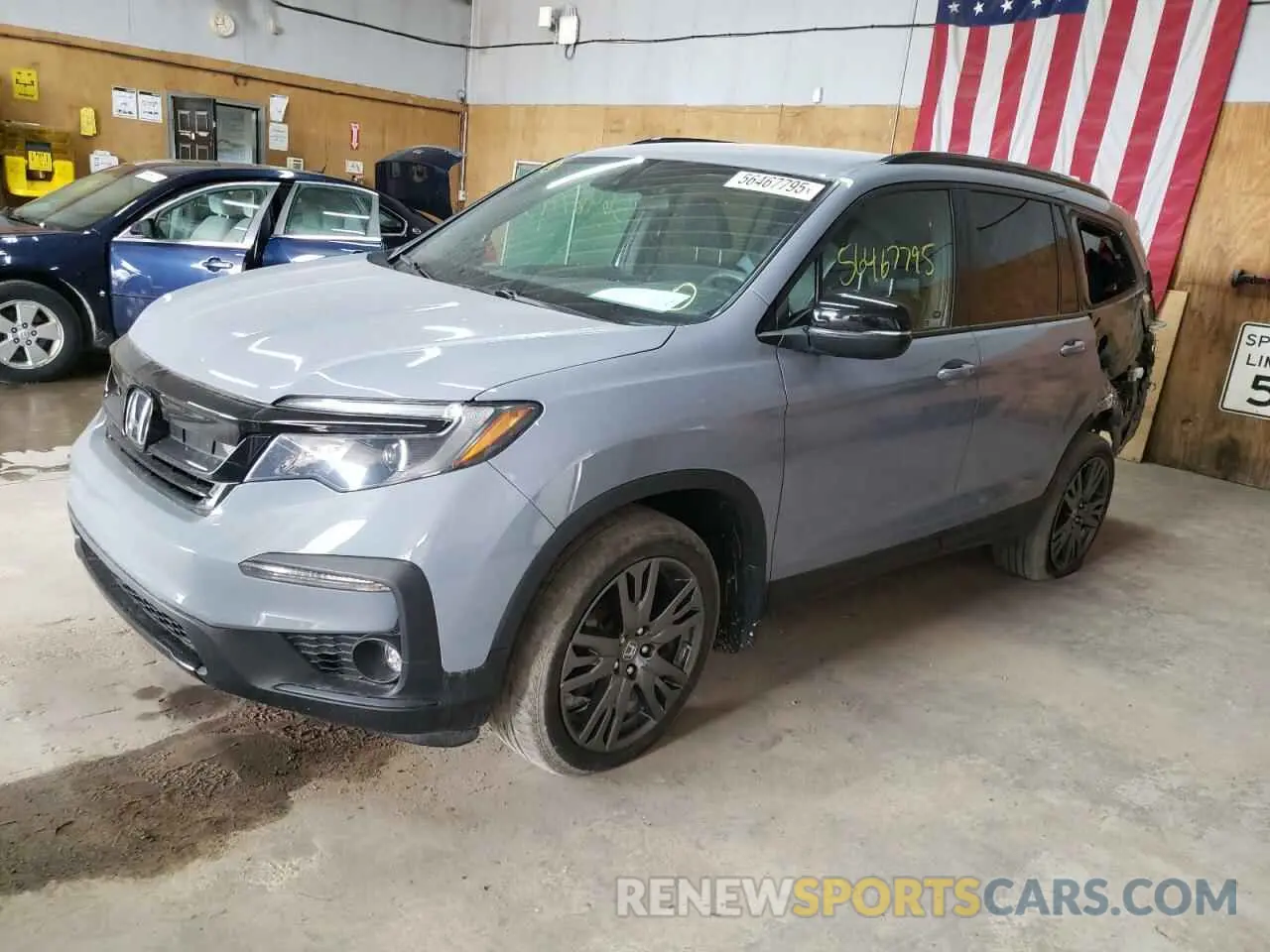 1 Photograph of a damaged car 5FNYF6H35NB066409 HONDA PILOT 2022