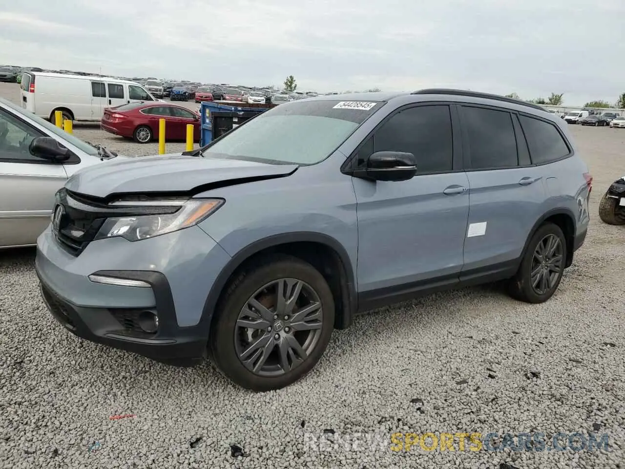 1 Photograph of a damaged car 5FNYF6H38NB032867 HONDA PILOT 2022