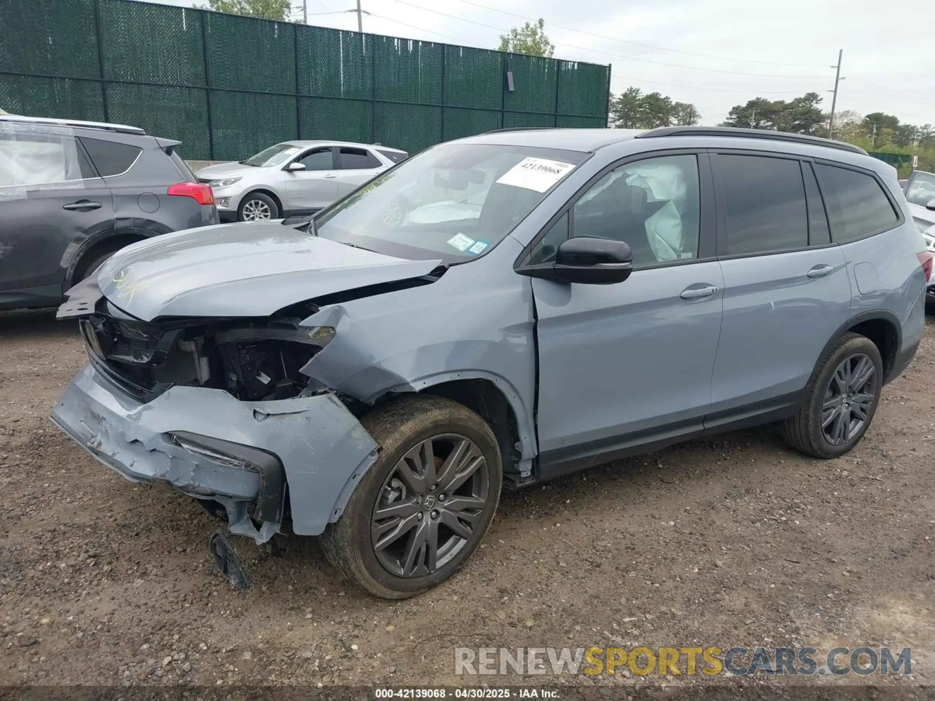 2 Photograph of a damaged car 5FNYF6H39NB085805 HONDA PILOT 2022