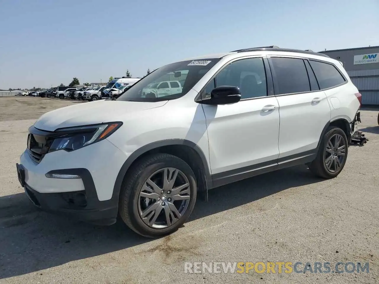 1 Photograph of a damaged car 5FNYF6H3XNB099339 HONDA PILOT 2022