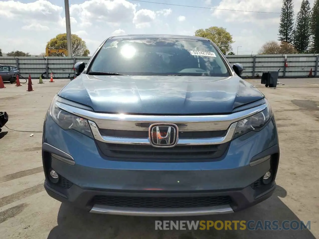 5 Photograph of a damaged car 5FNYF6H56NB009475 HONDA PILOT 2022