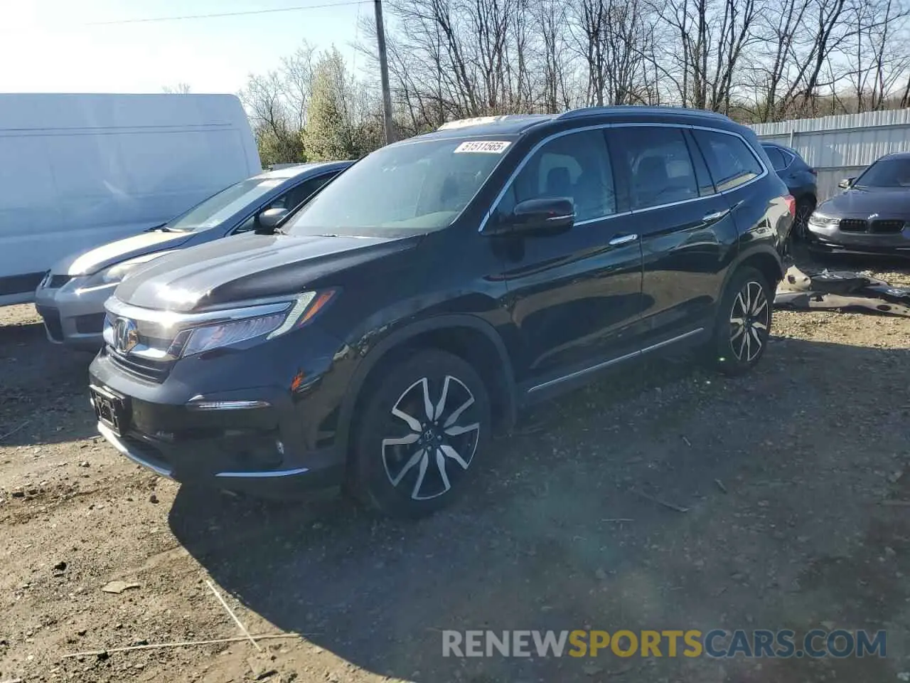 1 Photograph of a damaged car 5FNYF6H69NB060199 HONDA PILOT 2022