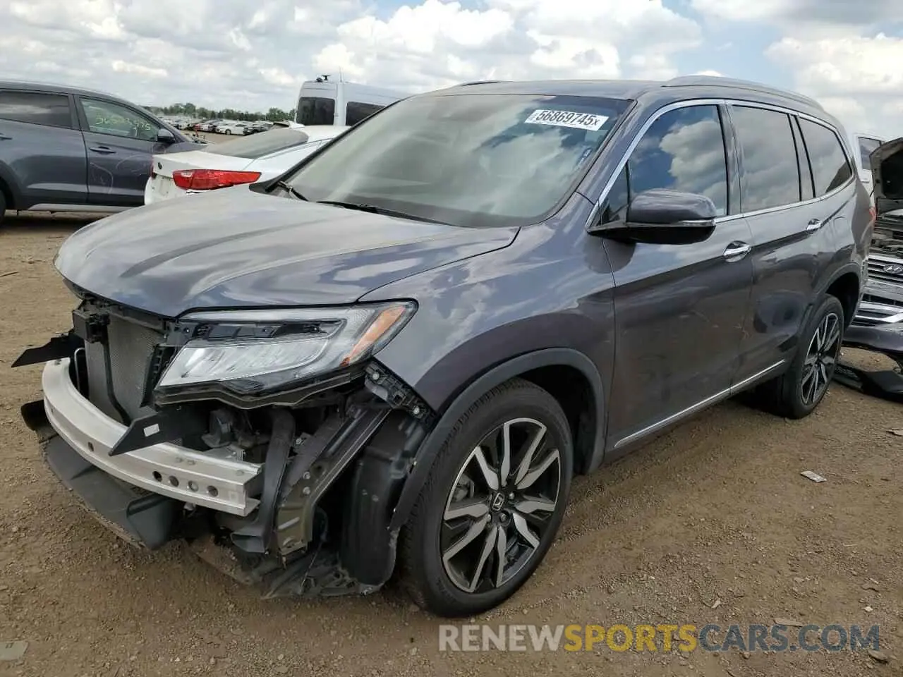 1 Photograph of a damaged car 5FNYF6H6XNB014347 HONDA PILOT 2022