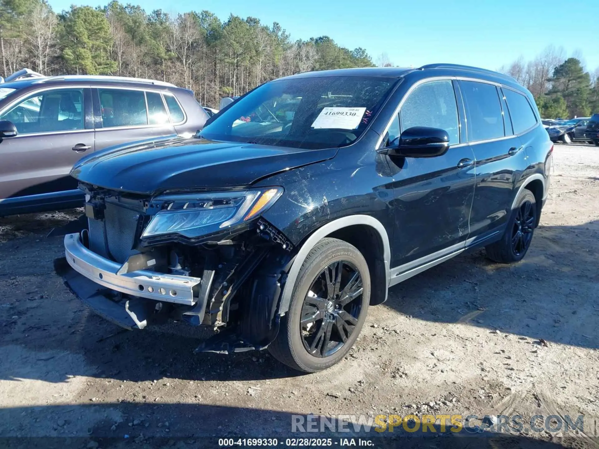 2 Photograph of a damaged car 5FNYF6H73NB006907 HONDA PILOT 2022