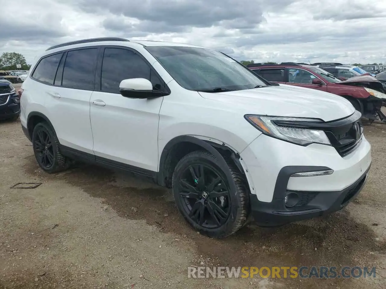 4 Photograph of a damaged car 5FNYF6H75NB025300 HONDA PILOT 2022