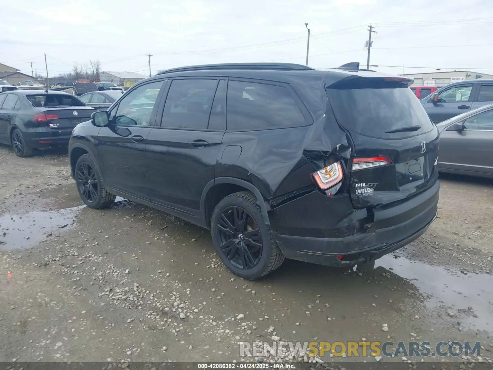 3 Photograph of a damaged car 5FNYF6H79NB004191 HONDA PILOT 2022