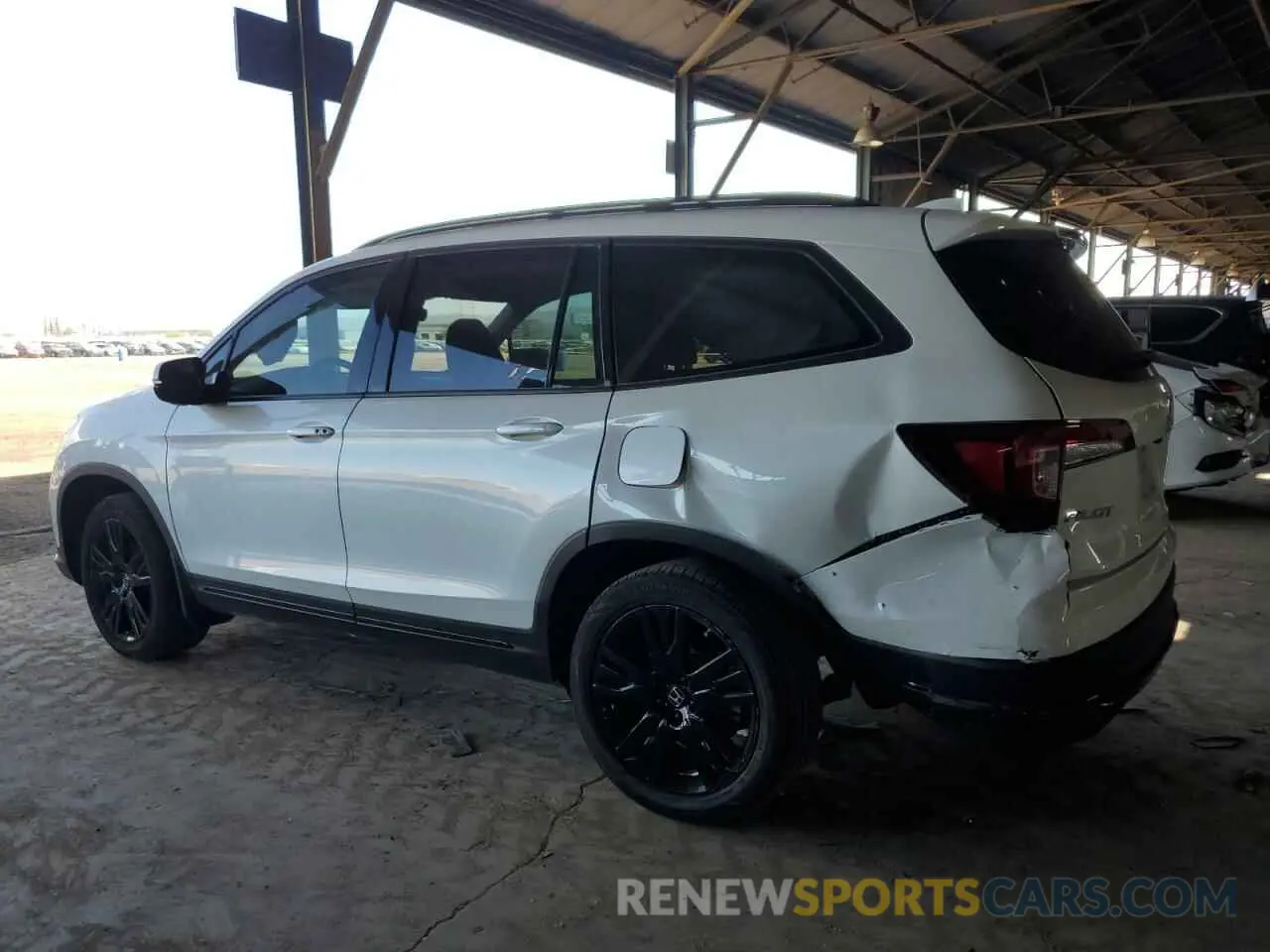 2 Photograph of a damaged car 5FNYF6H79NB058316 HONDA PILOT 2022