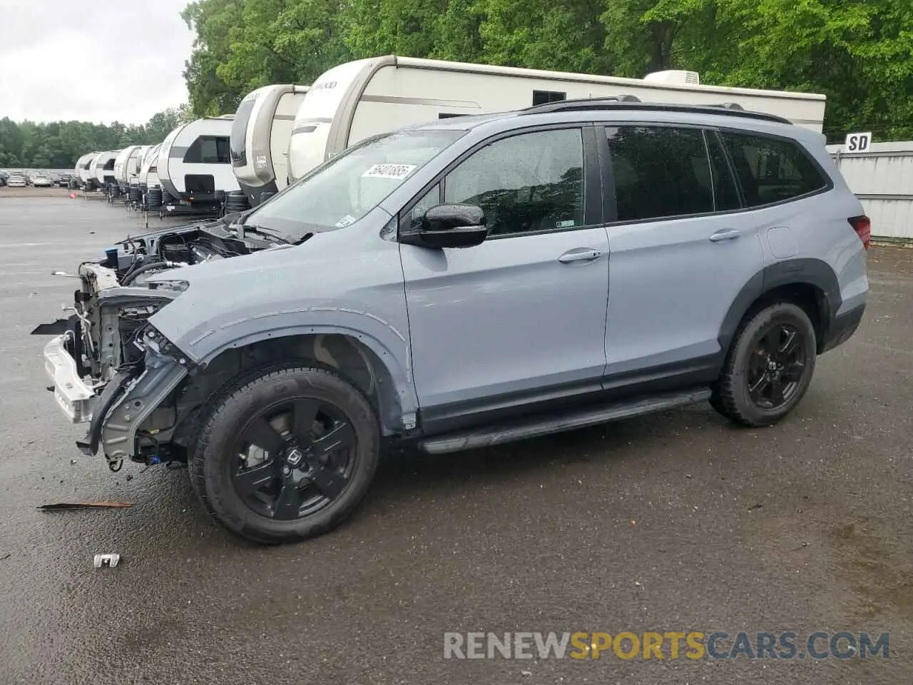 1 Photograph of a damaged car 5FNYF6H81NB020409 HONDA PILOT 2022