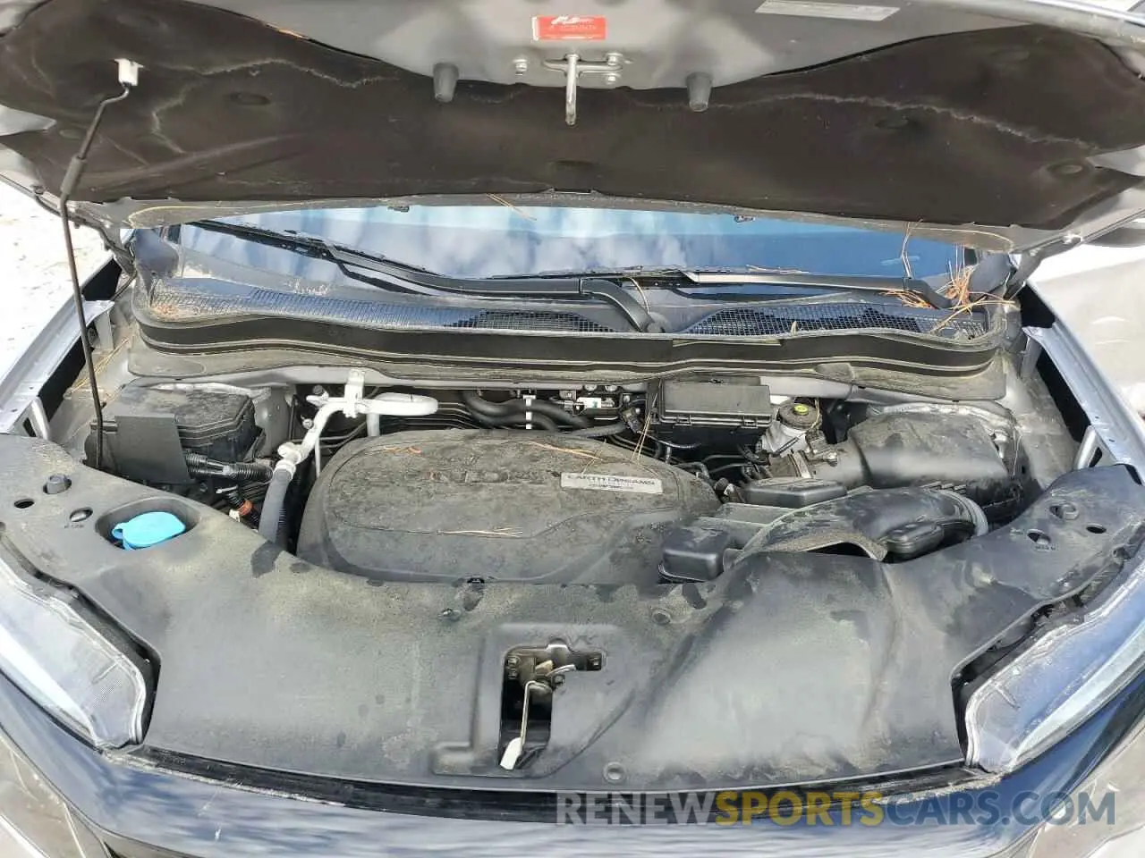 12 Photograph of a damaged car 5FNYF6H89NB060351 HONDA PILOT 2022