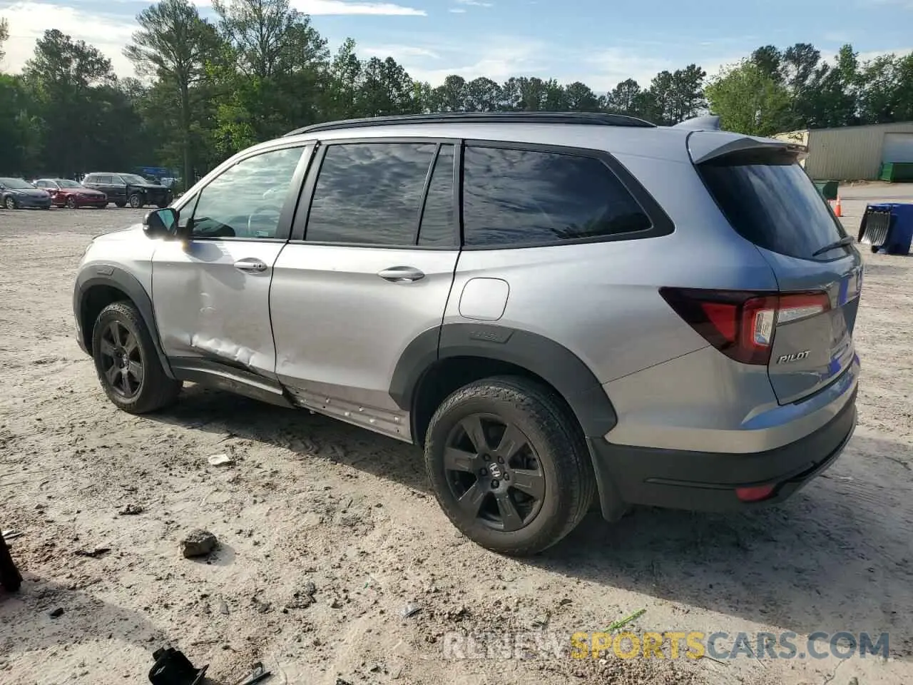 2 Photograph of a damaged car 5FNYF6H89NB060351 HONDA PILOT 2022