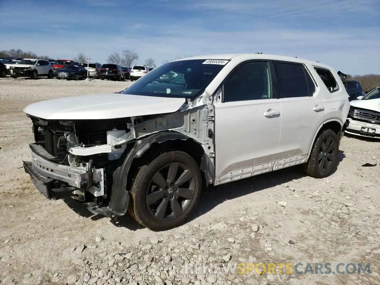 1 Photograph of a damaged car 5FNYG1H31PB048444 HONDA PILOT 2023