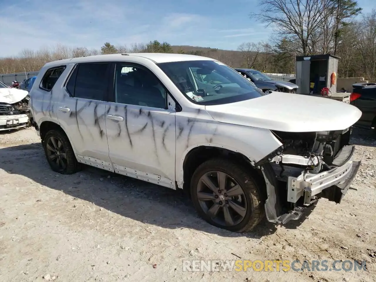 4 Photograph of a damaged car 5FNYG1H31PB048444 HONDA PILOT 2023