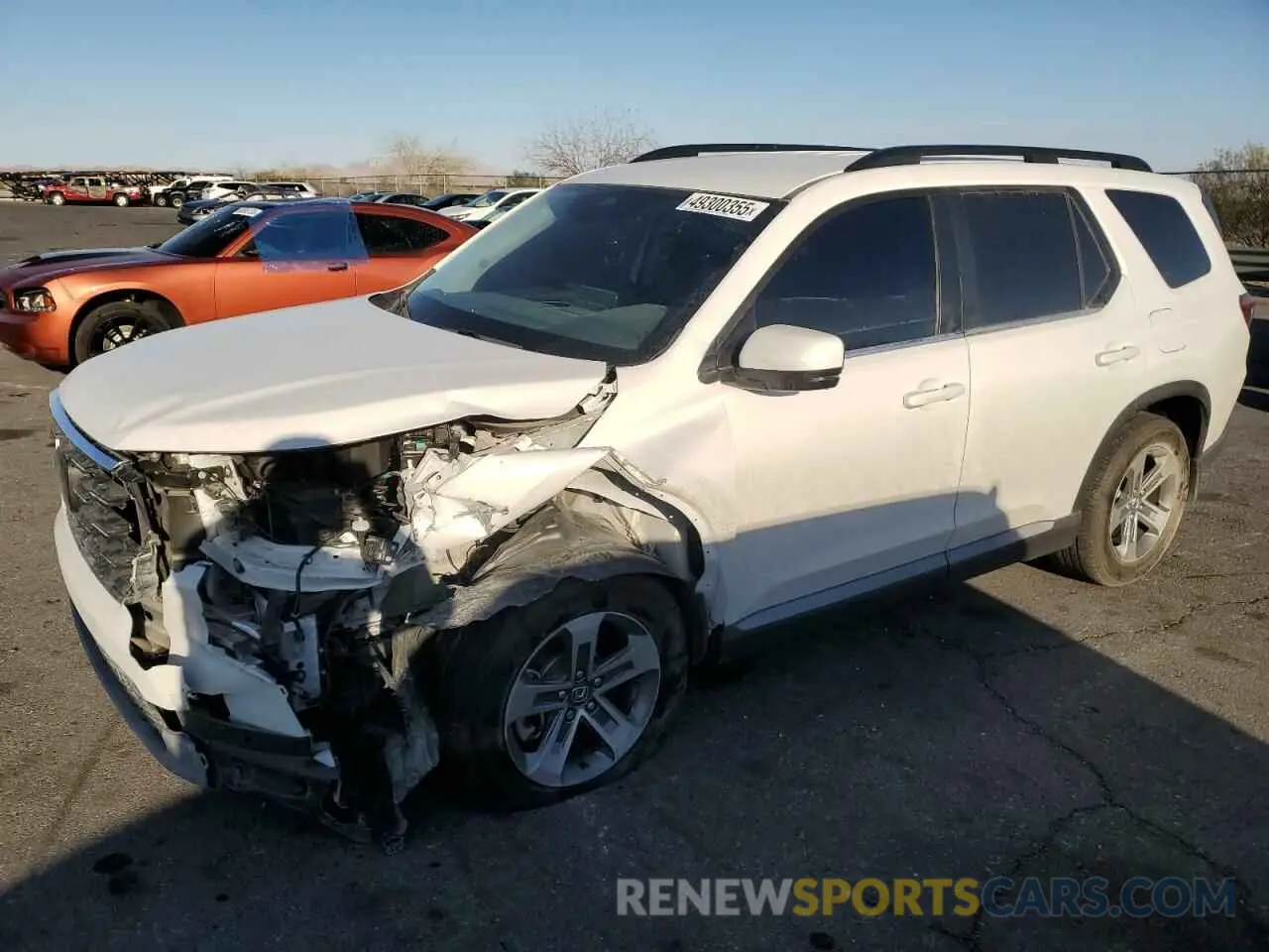 1 Photograph of a damaged car 5FNYG2H58PB008403 HONDA PILOT 2023