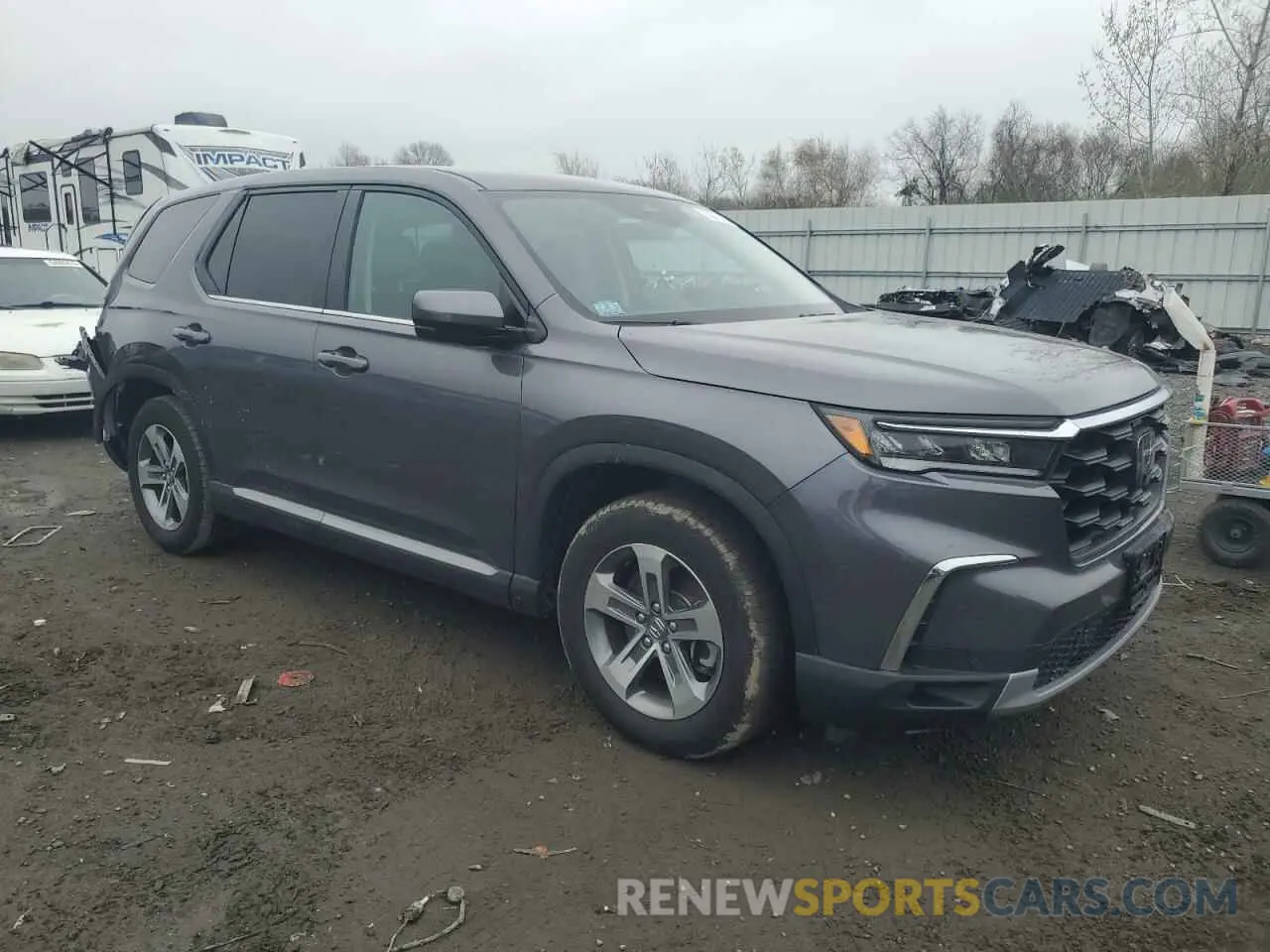 4 Photograph of a damaged car 5FNYG1H45RB014972 HONDA PILOT 2024