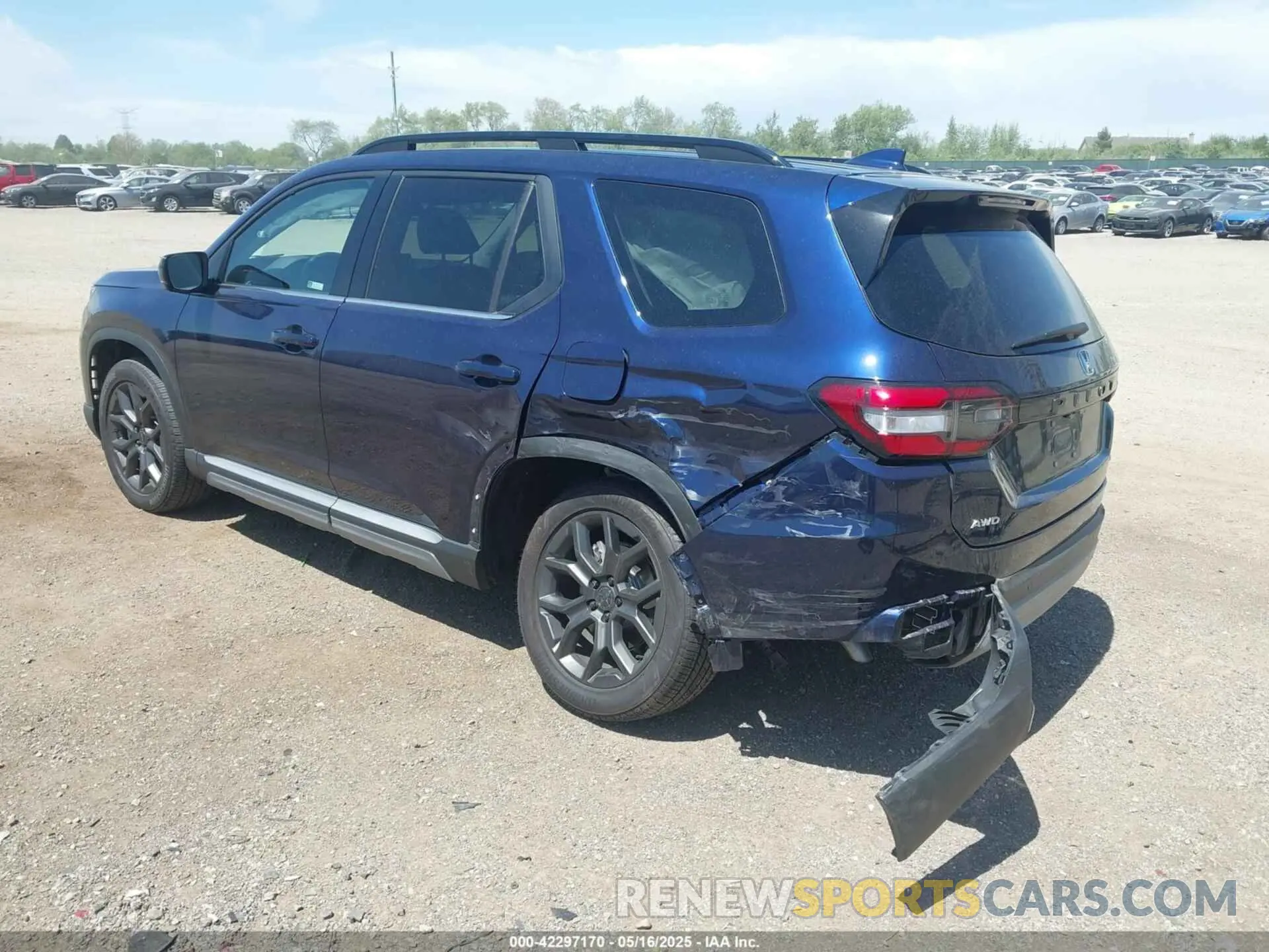 3 Photograph of a damaged car 5FNYG1H76RB026803 HONDA PILOT 2024