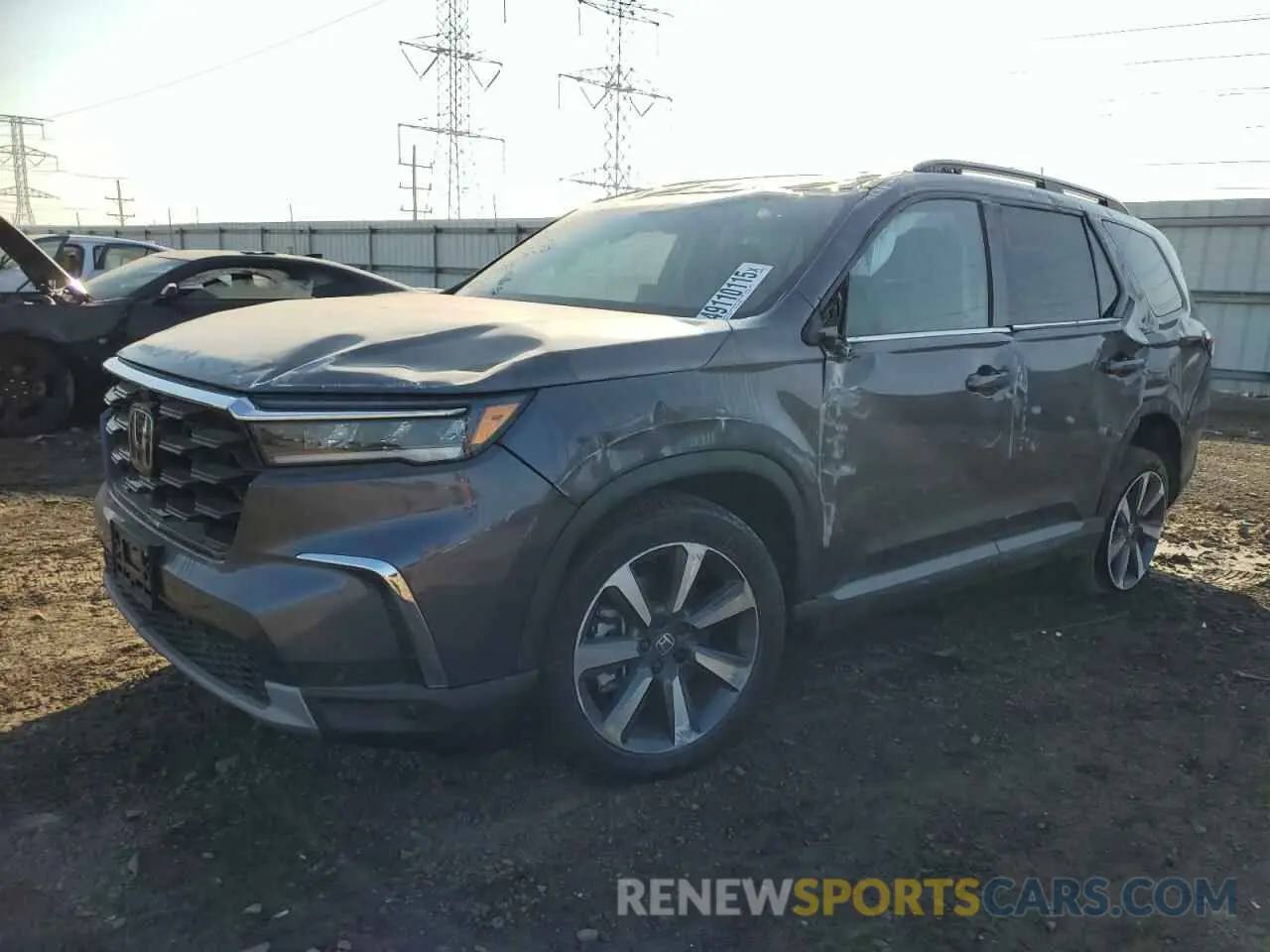 1 Photograph of a damaged car 5FNYG1H80RB035411 HONDA PILOT 2024