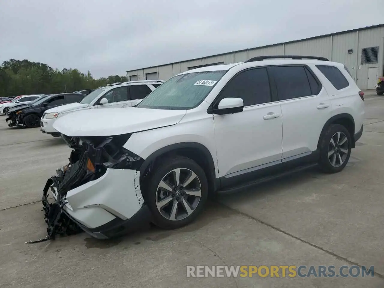1 Photograph of a damaged car 5FNYG1H87RB036880 HONDA PILOT 2024