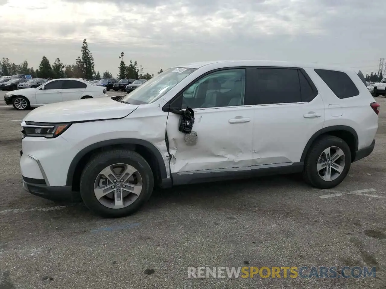 1 Photograph of a damaged car 5FNYG2H42RB015857 HONDA PILOT 2024
