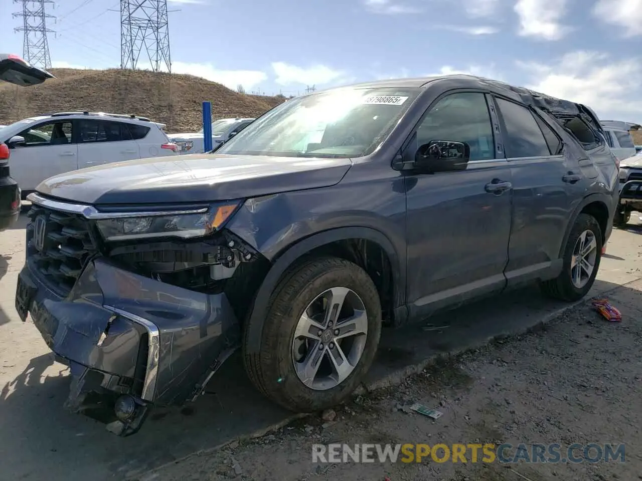 1 Photograph of a damaged car 5FNYG2H44RB000244 HONDA PILOT 2024