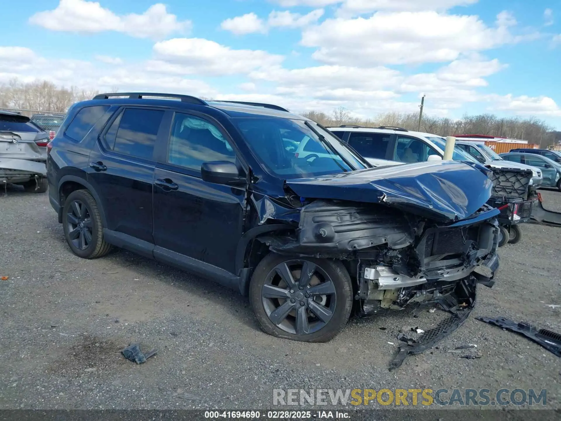 1 Photograph of a damaged car 5FNYG1H38SB030483 HONDA PILOT 2025