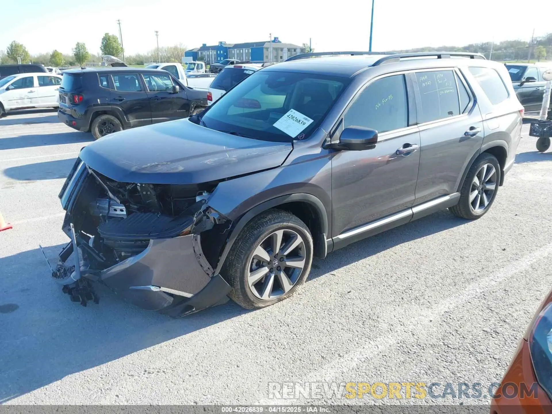 2 Photograph of a damaged car 5FNYG1H86SB043860 HONDA PILOT 2025
