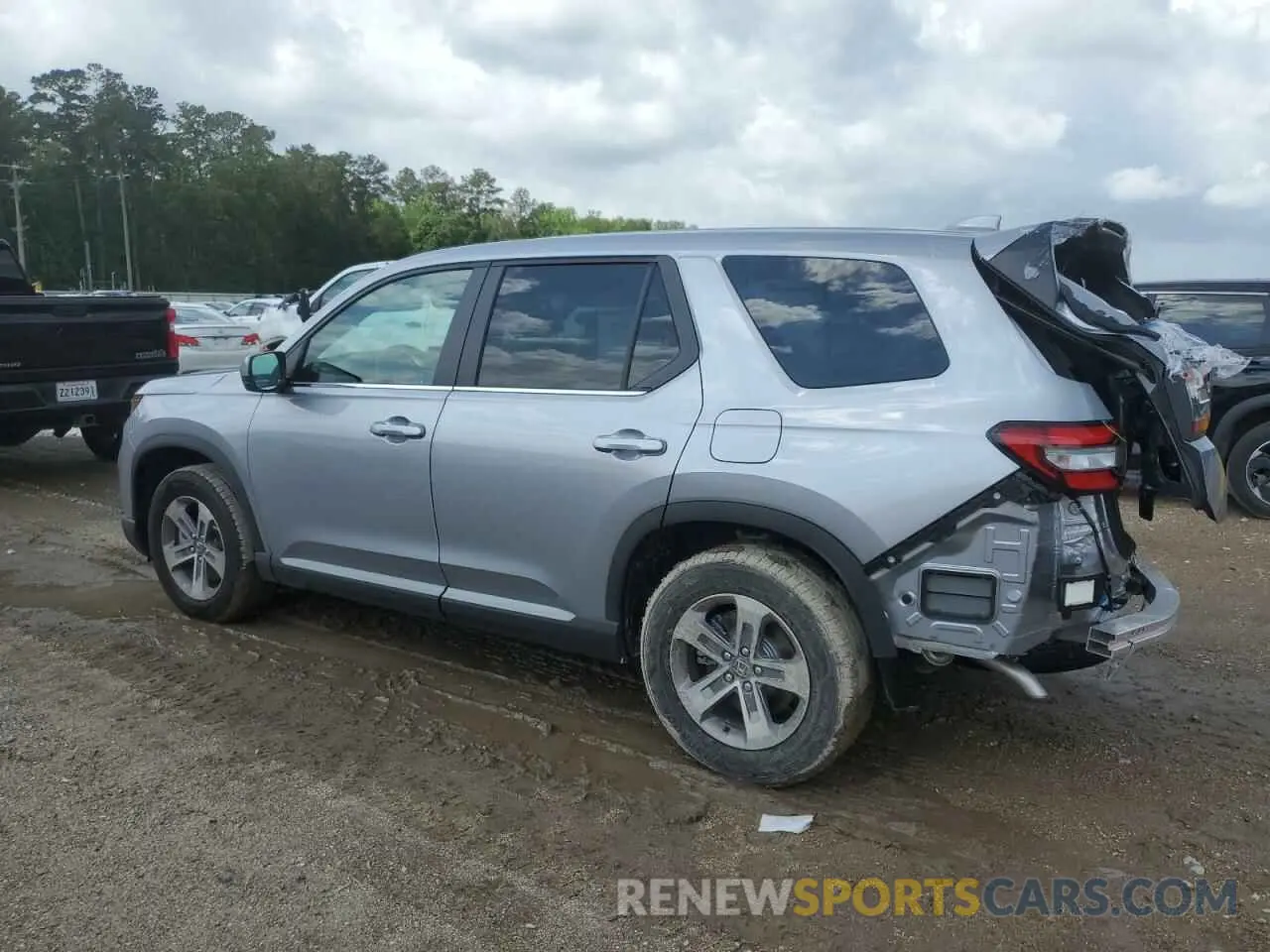 2 Photograph of a damaged car 5FNYG2H41SB023468 HONDA PILOT 2025