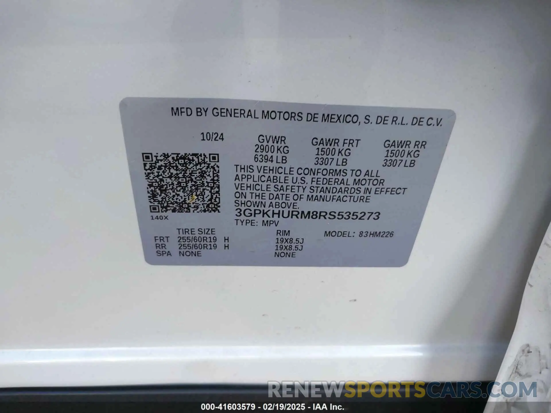 9 Photograph of a damaged car 3GPKHURM8RS535273 HONDA PROLOGUE 2024