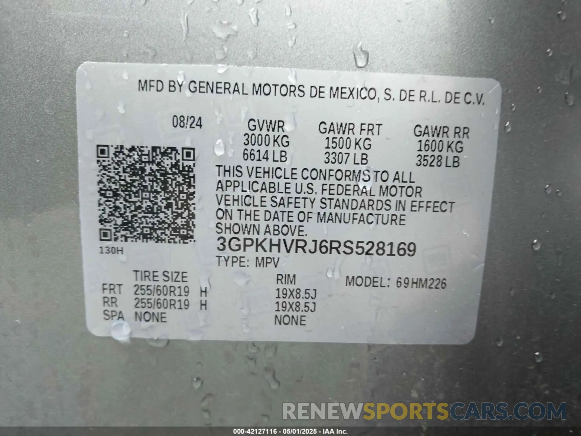 9 Photograph of a damaged car 3GPKHVRJ6RS528169 HONDA PROLOGUE 2024
