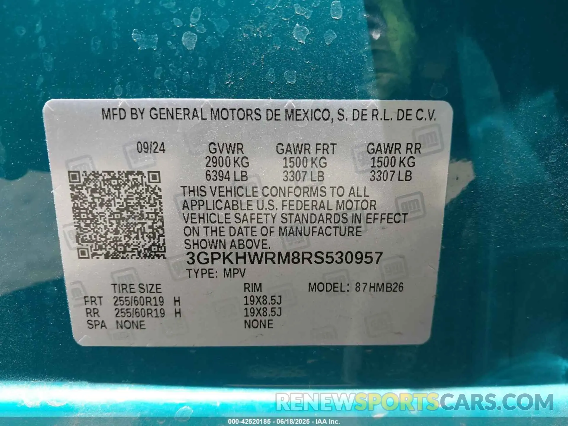 9 Photograph of a damaged car 3GPKHWRM8RS530957 HONDA PROLOGUE 2024
