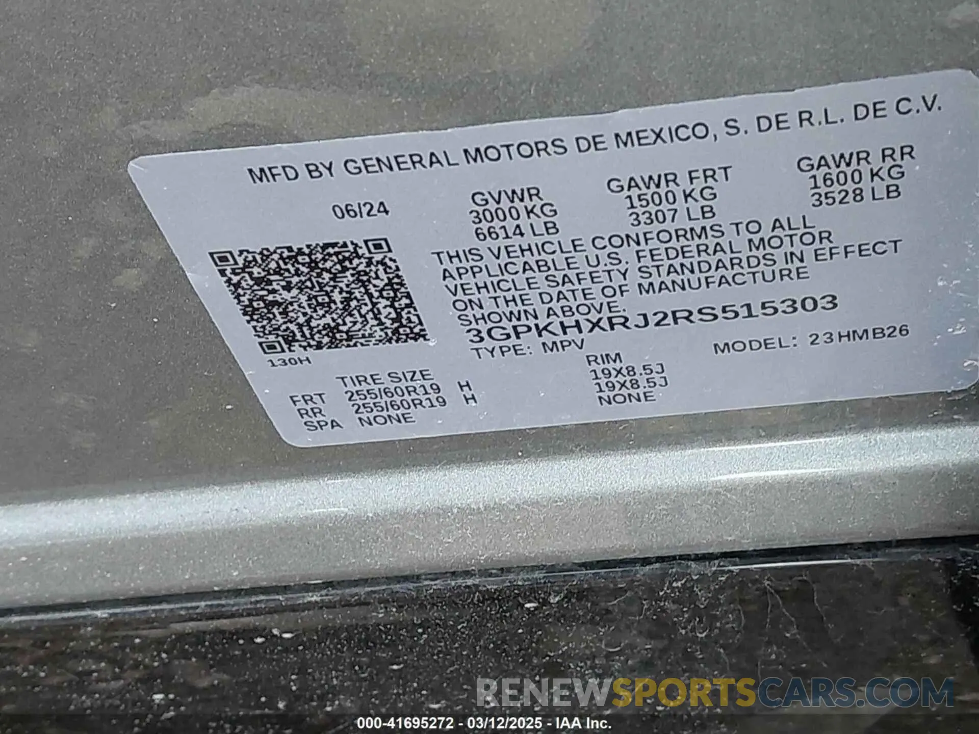 9 Photograph of a damaged car 3GPKHXRJ2RS515303 HONDA PROLOGUE 2024