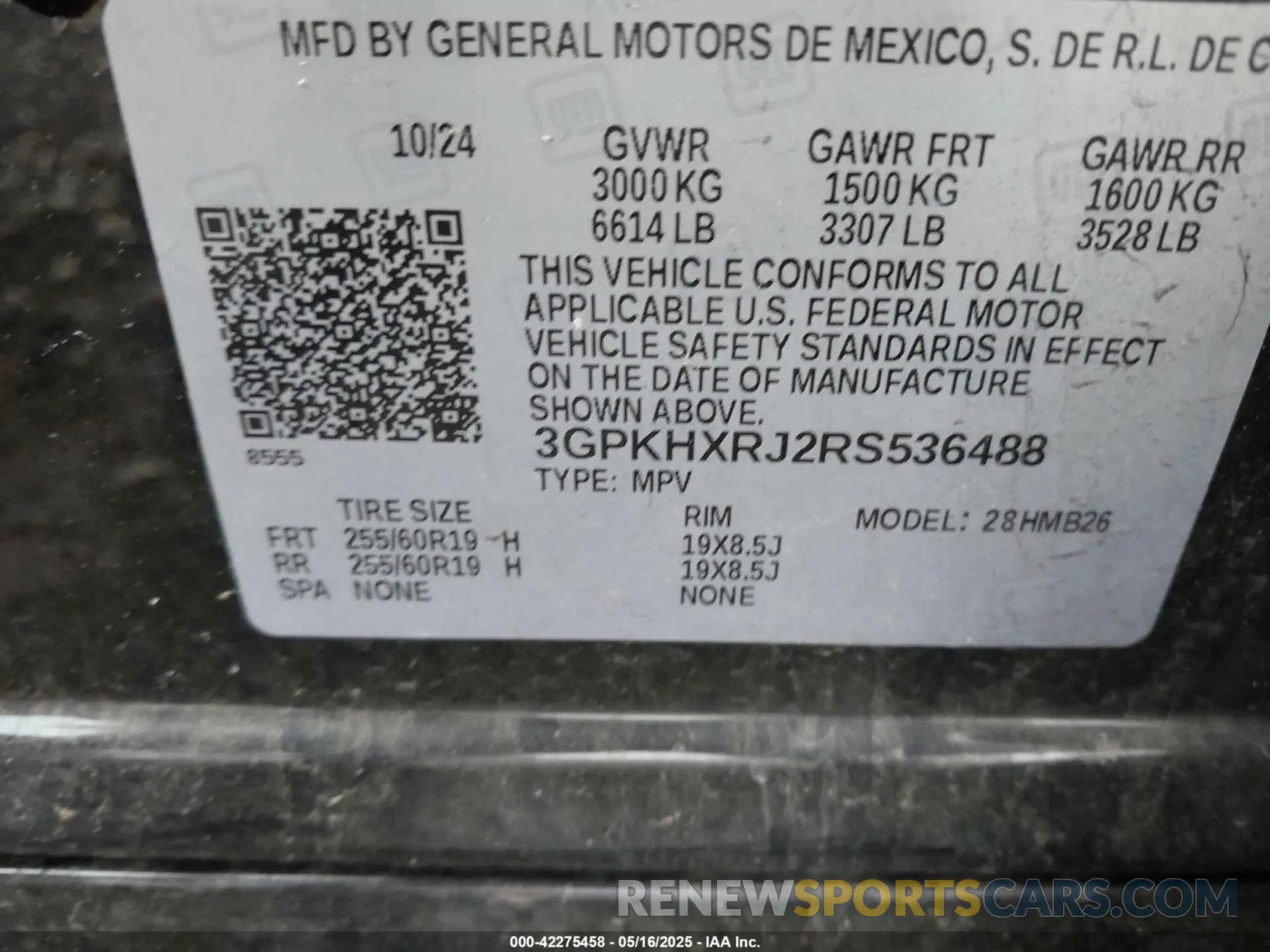 9 Photograph of a damaged car 3GPKHXRJ2RS536488 HONDA PROLOGUE 2024