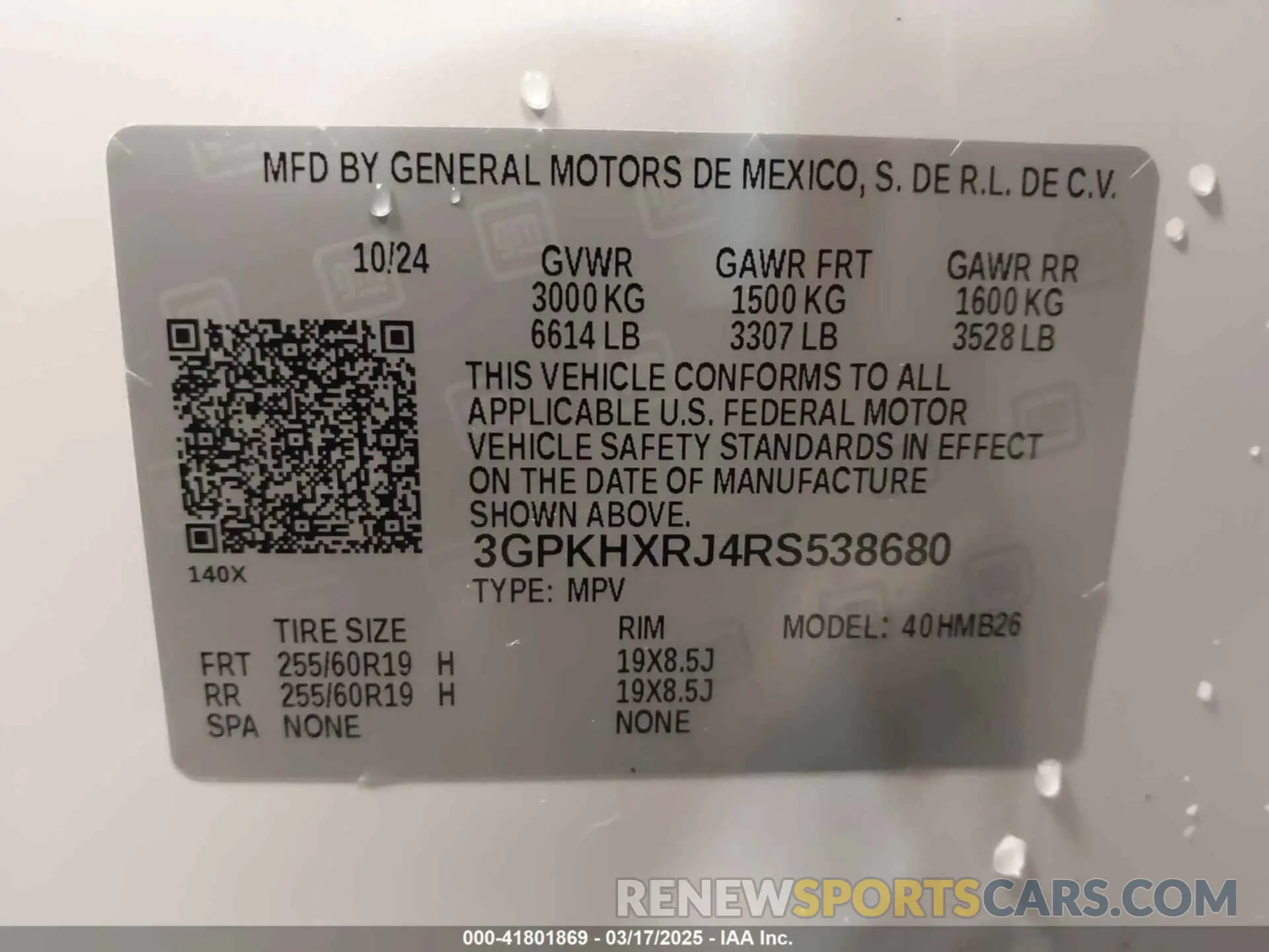 9 Photograph of a damaged car 3GPKHXRJ4RS538680 HONDA PROLOGUE 2024