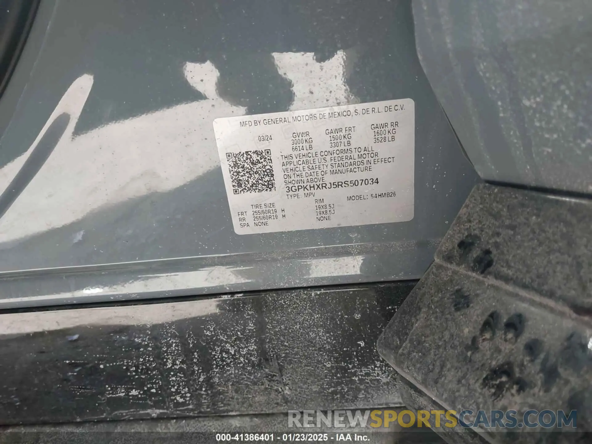9 Photograph of a damaged car 3GPKHXRJ5RS507034 HONDA PROLOGUE 2024