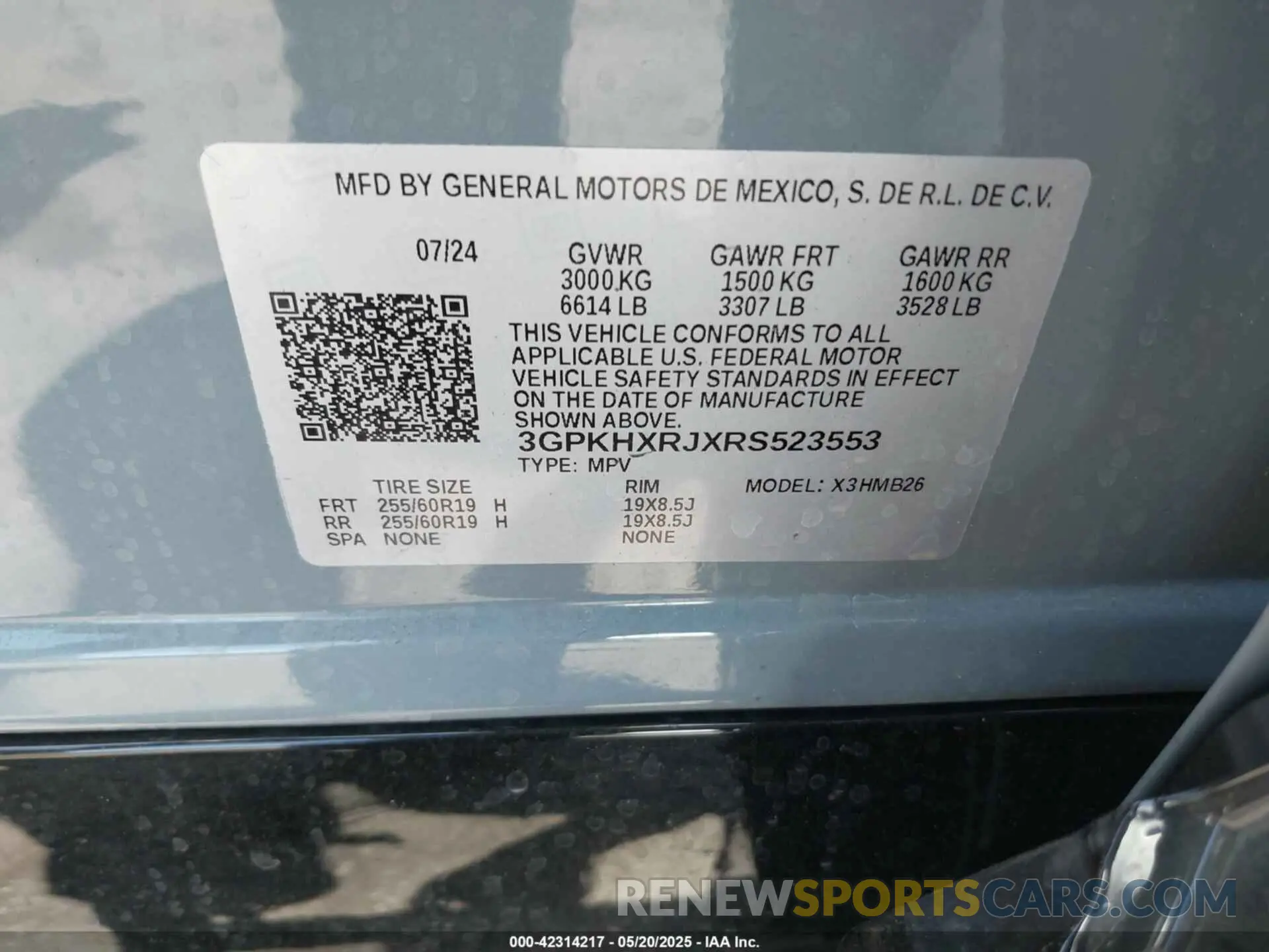 9 Photograph of a damaged car 3GPKHXRJXRS523553 HONDA PROLOGUE 2024