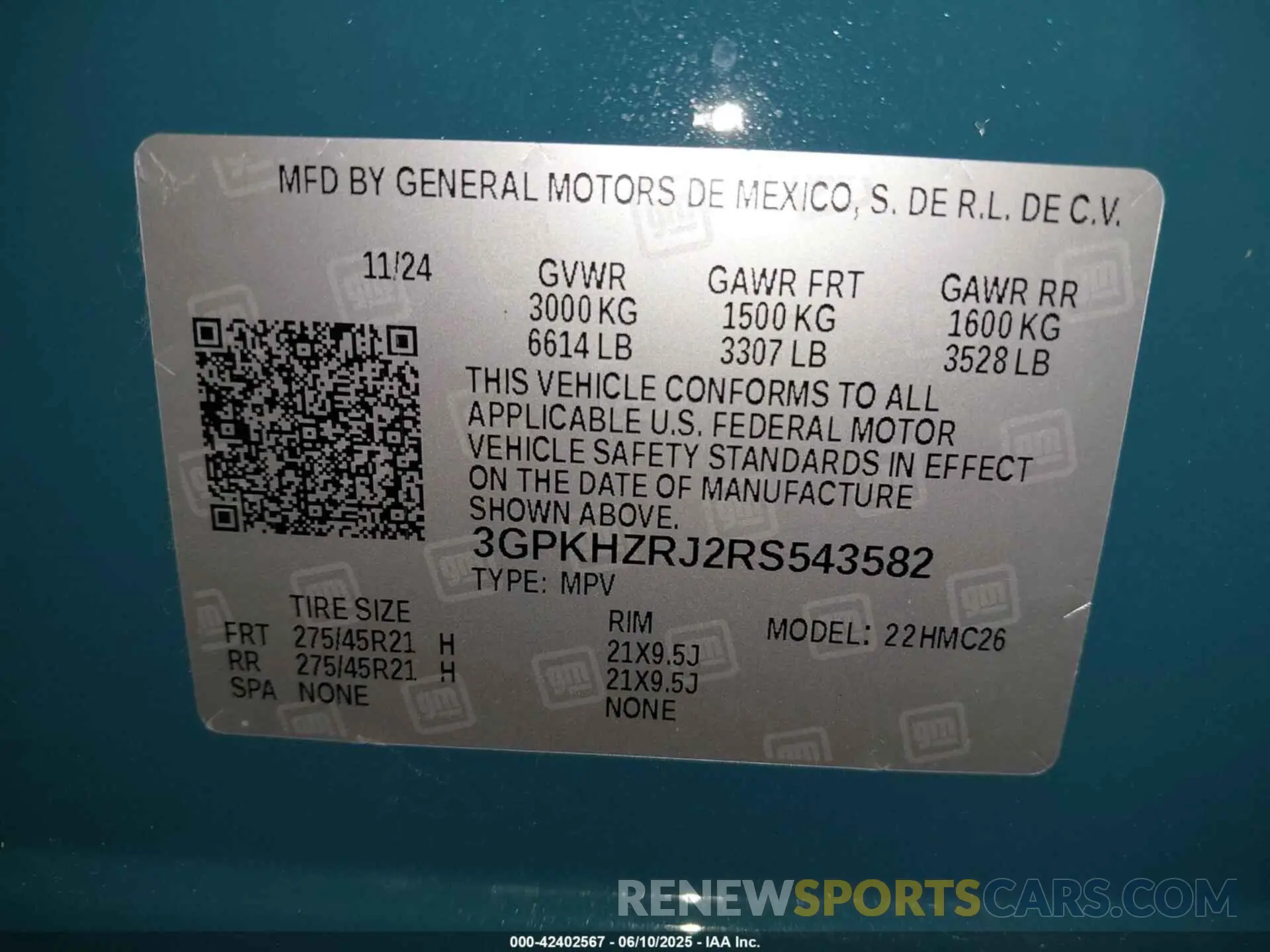 9 Photograph of a damaged car 3GPKHZRJ2RS543582 HONDA PROLOGUE 2024