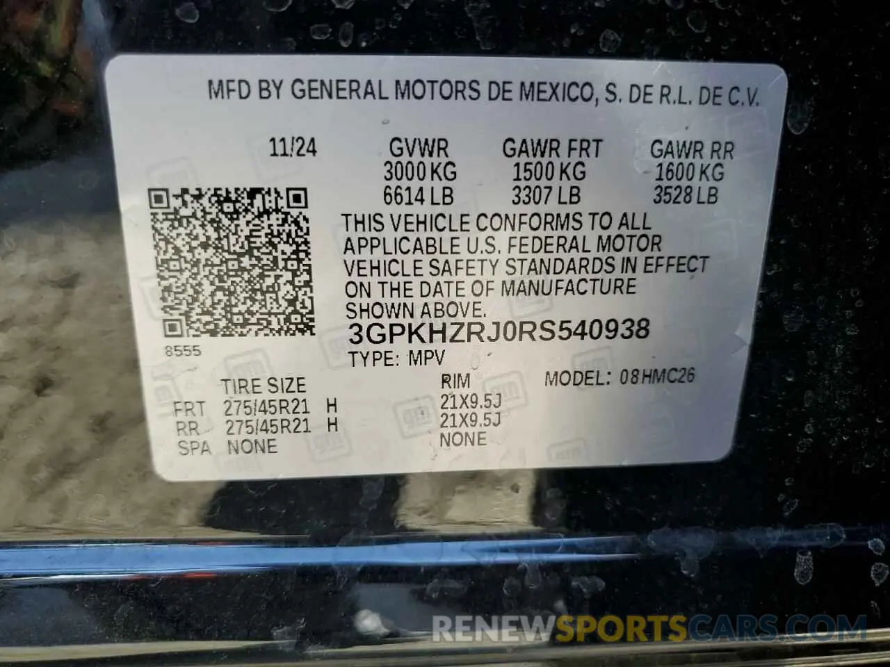 14 Photograph of a damaged car 3GPKHZRJ0RS540938 HONDA PROLOGUE E 2024