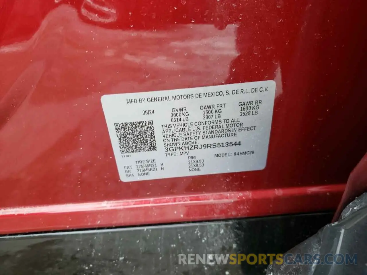 13 Photograph of a damaged car 3GPKHZRJ9RS513544 HONDA PROLOGUE E 2024