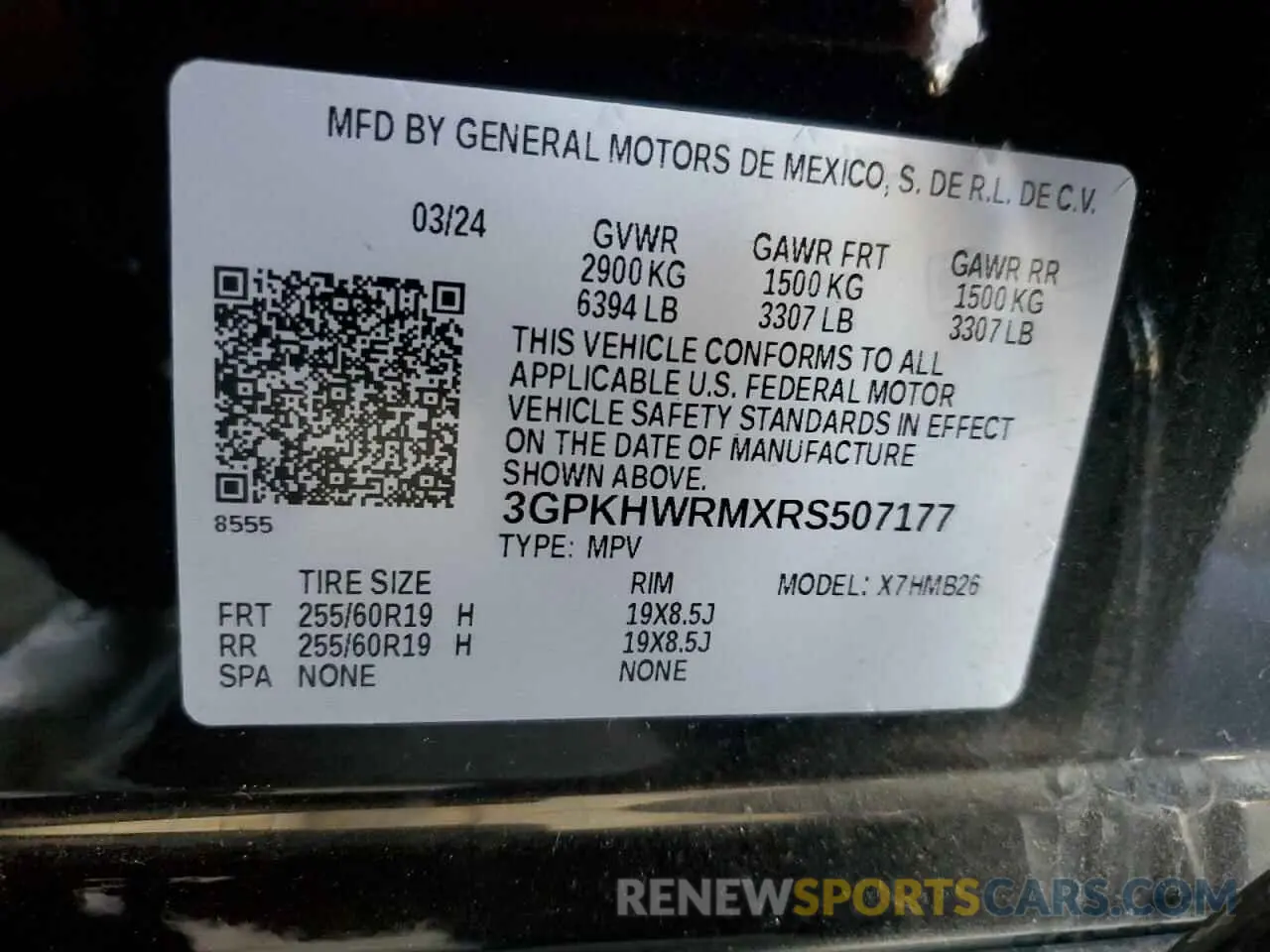 12 Photograph of a damaged car 3GPKHWRMXRS507177 HONDA PROLOGUE T 2024