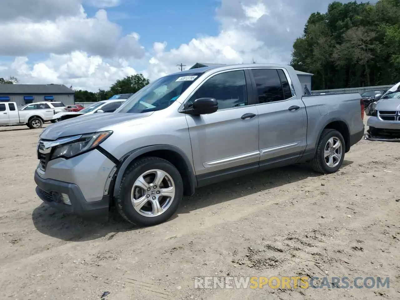1 Photograph of a damaged car 5FPYK2F26KB006740 HONDA RIDGELINE 2019