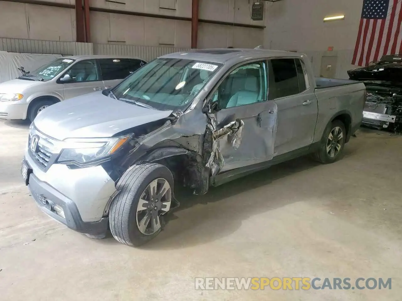 1 Photograph of a damaged car 5FPYK2F56KB008613 HONDA RIDGELINE 2019