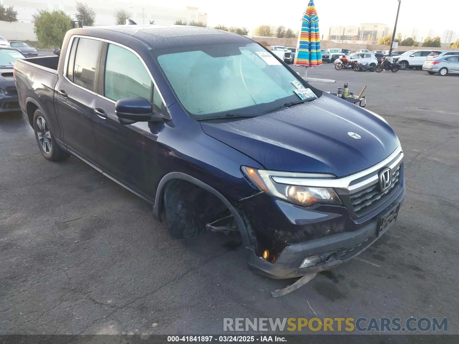 1 Photograph of a damaged car 5FPYK2F66KB007213 HONDA RIDGELINE 2019
