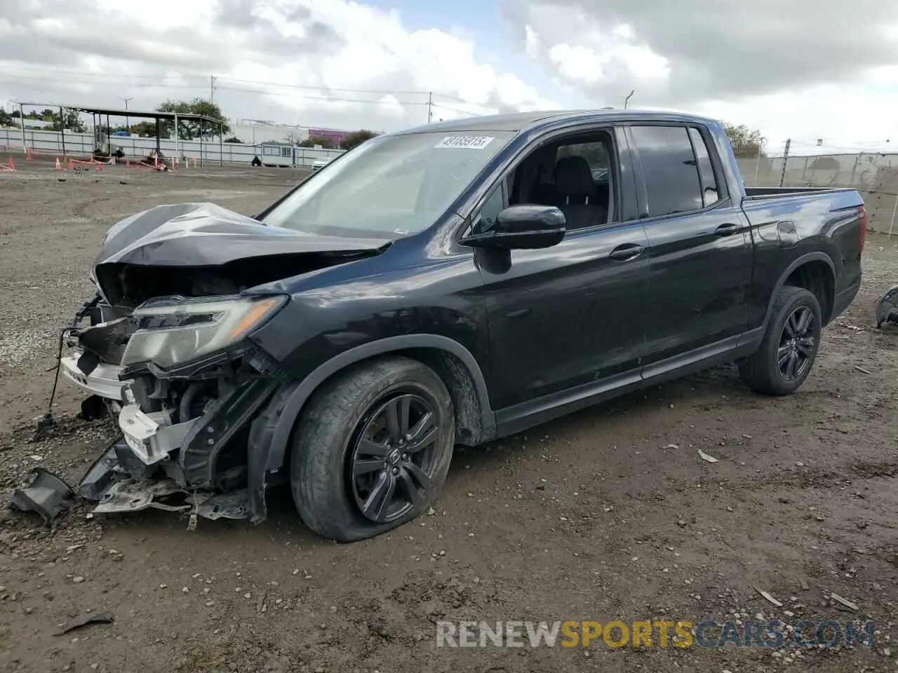 1 Photograph of a damaged car 5FPYK3F17KB002256 HONDA RIDGELINE 2019
