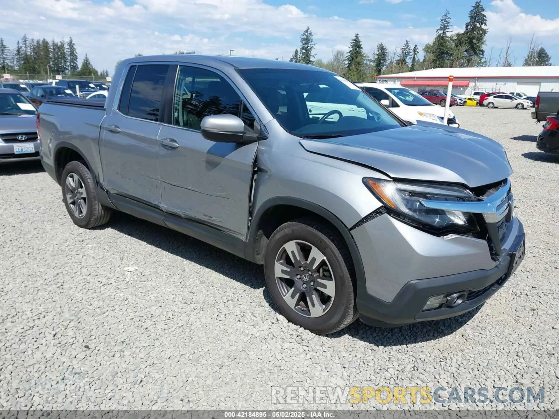 1 Photograph of a damaged car 5FPYK3F54KB018272 HONDA RIDGELINE 2019